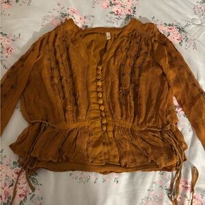 Free People Midnight Shimmer Blouse